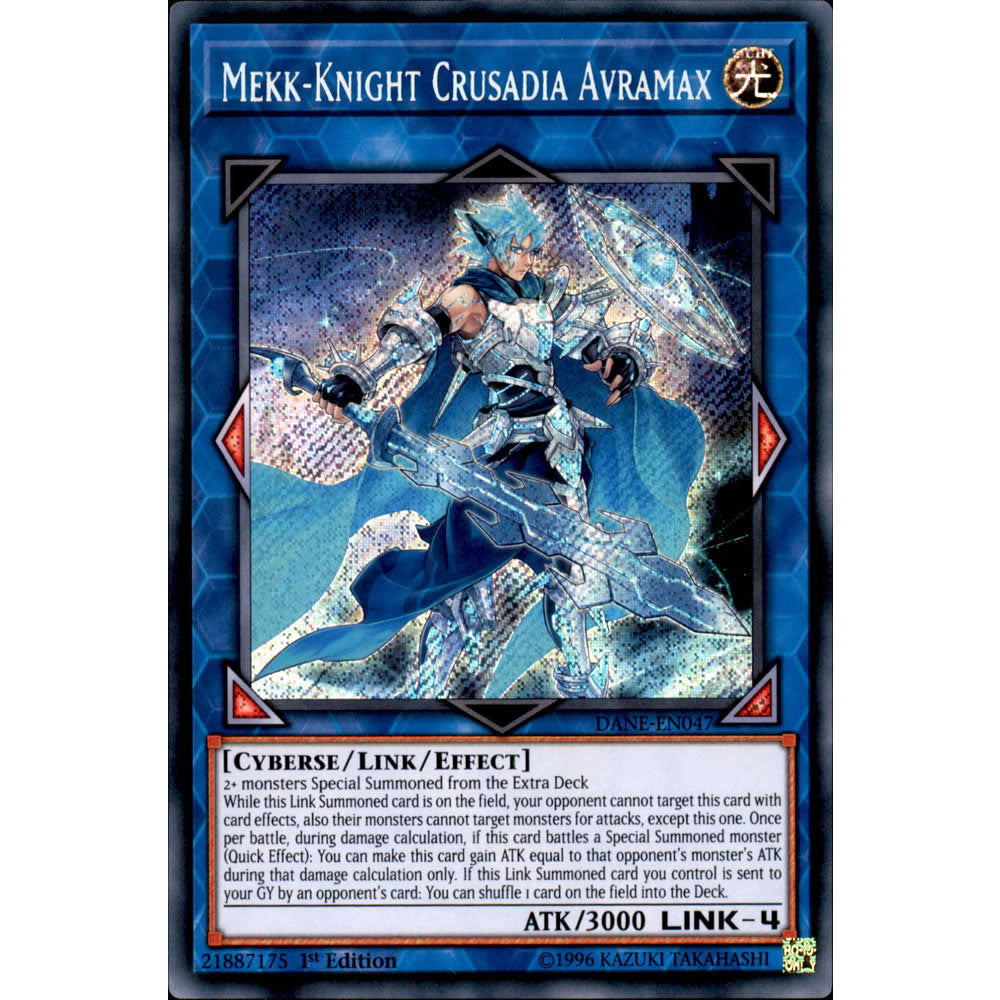 Mekk-Knight Crusadia Avramax DANE-EN047 Yu-Gi-Oh! Card from the Dark Neostorm Set
