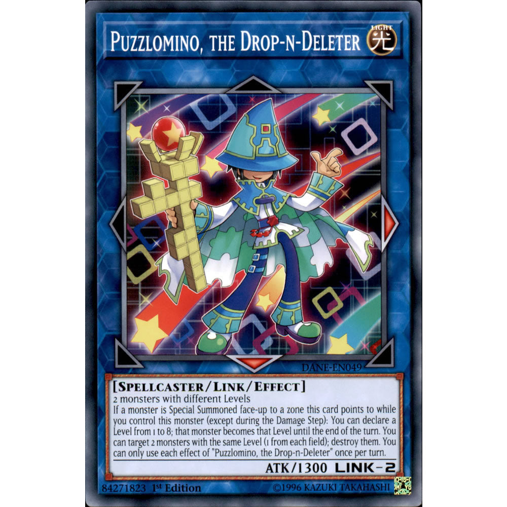 Puzzlomino, the Drop-n-Deleter DANE-EN049 Yu-Gi-Oh! Card from the Dark Neostorm Set