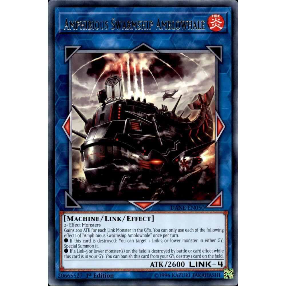 Amphibious Swarmship Amblowhale DANE-EN050 Yu-Gi-Oh! Card from the Dark Neostorm Set