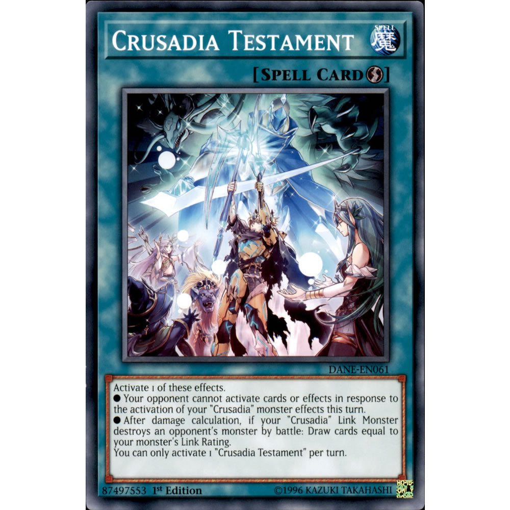 Crusadia Testament DANE-EN061 Yu-Gi-Oh! Card from the Dark Neostorm Set