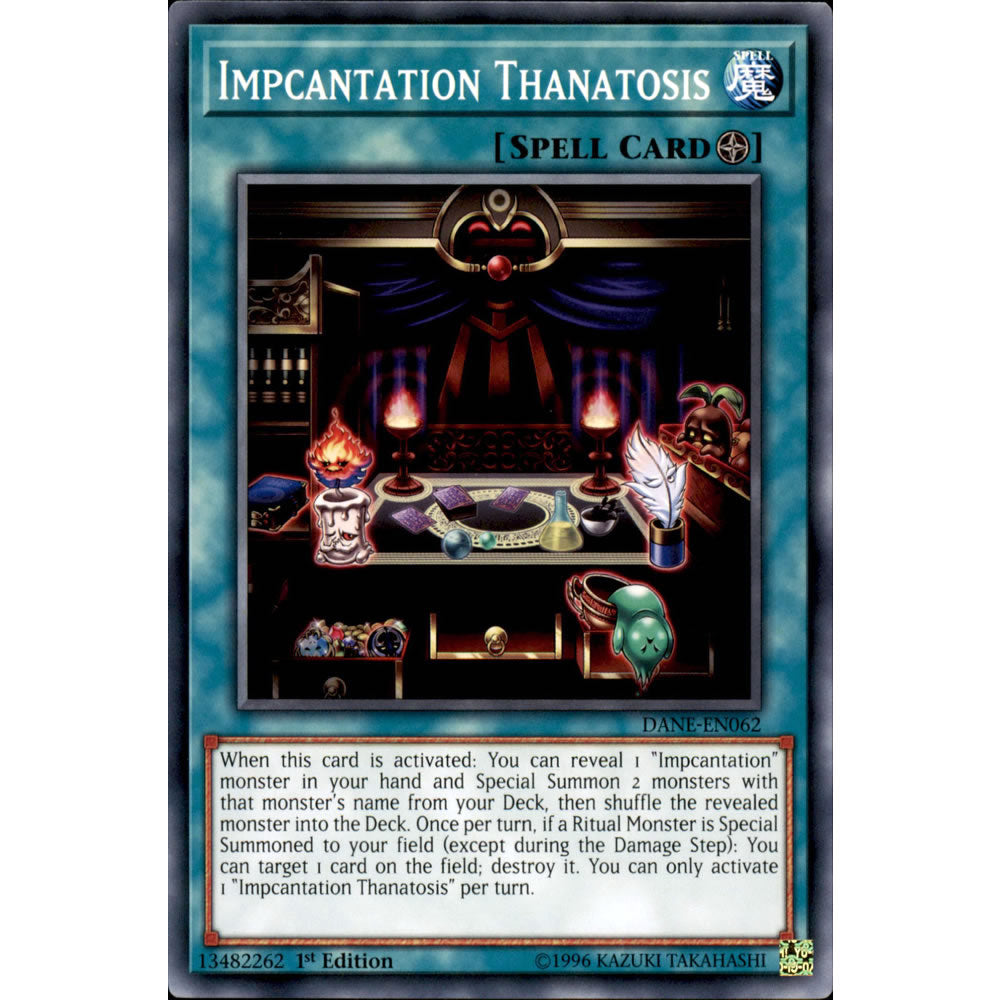 Impcantation Thanatosis DANE-EN062 Yu-Gi-Oh! Card from the Dark Neostorm Set