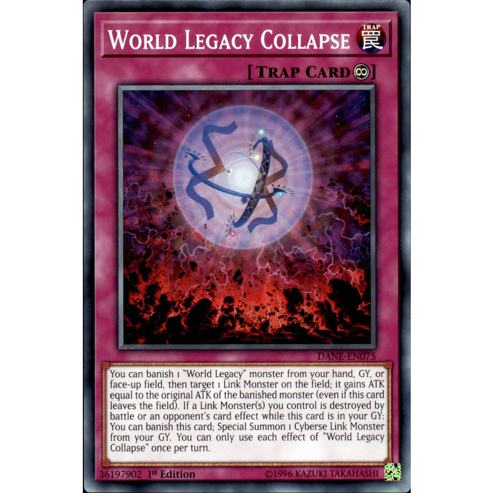 World Legacy Collapse DANE-EN075 Yu-Gi-Oh! Card from the Dark Neostorm Set