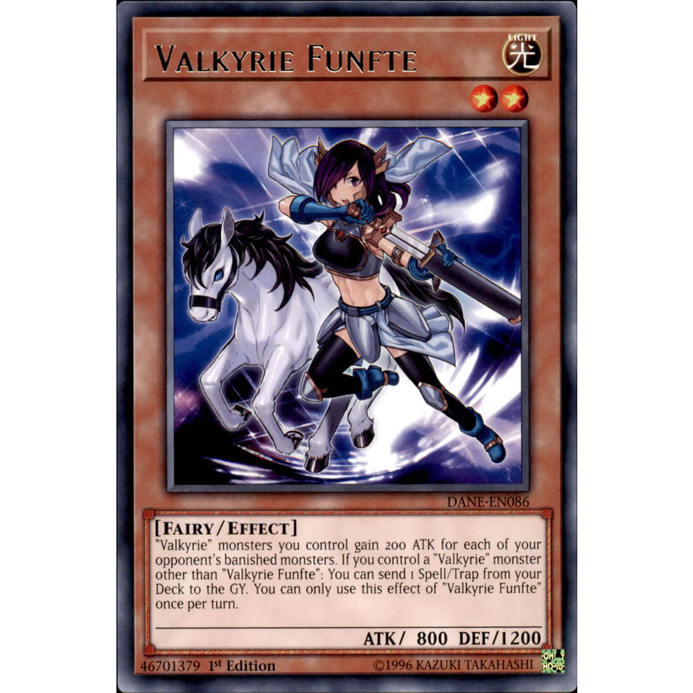 Valkyrie Funfte DANE-EN086 Yu-Gi-Oh! Card from the Dark Neostorm Set