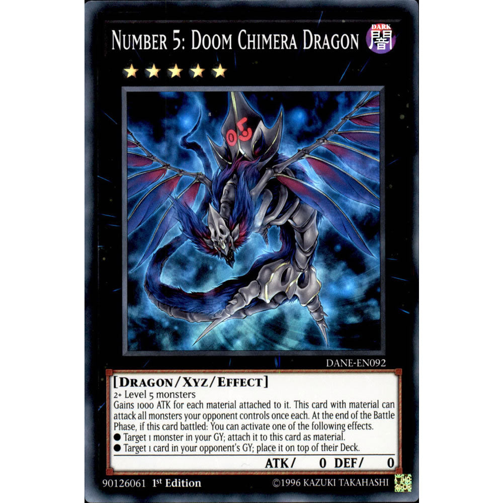 Number 5: Doom Chimera Dragon DANE-EN092 Yu-Gi-Oh! Card from the Dark Neostorm Set