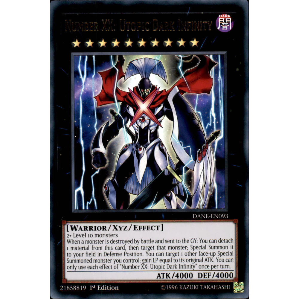 Number XX: Utopic Dark Infinity DANE-EN093 Yu-Gi-Oh! Card from the Dark Neostorm Set