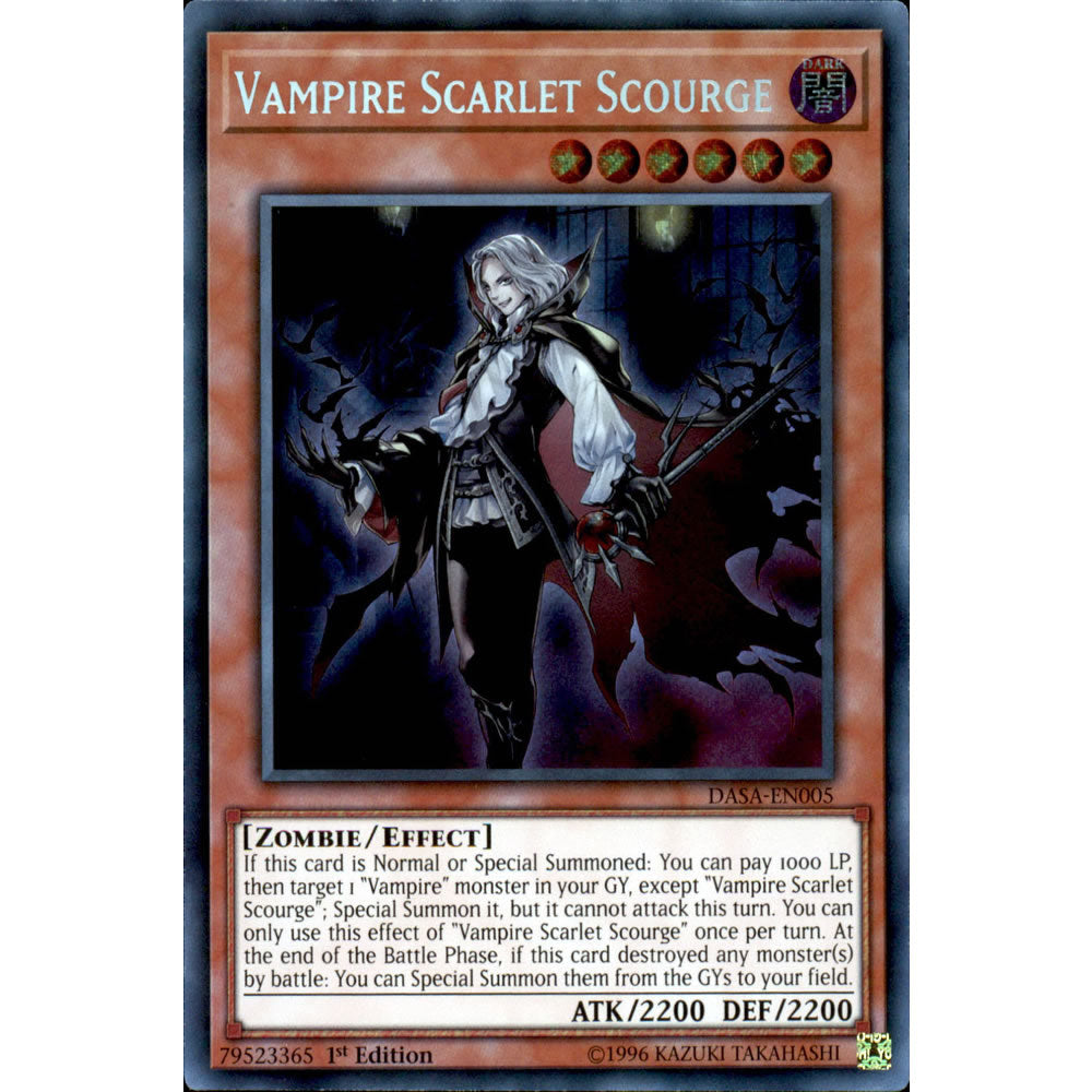 Vampire Scarlet Scourge DASA-EN005 Yu-Gi-Oh! Card from the Dark Saviors Set