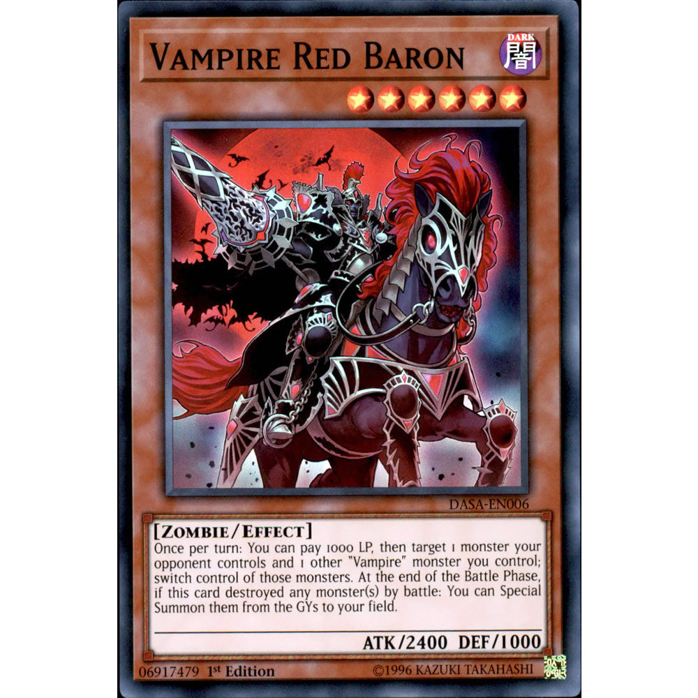 Vampire Red Baron DASA-EN006 Yu-Gi-Oh! Card from the Dark Saviors Set