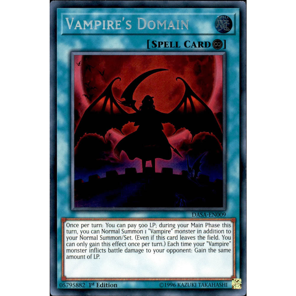 Vampire's Domain DASA-EN009 Yu-Gi-Oh! Card from the Dark Saviors Set