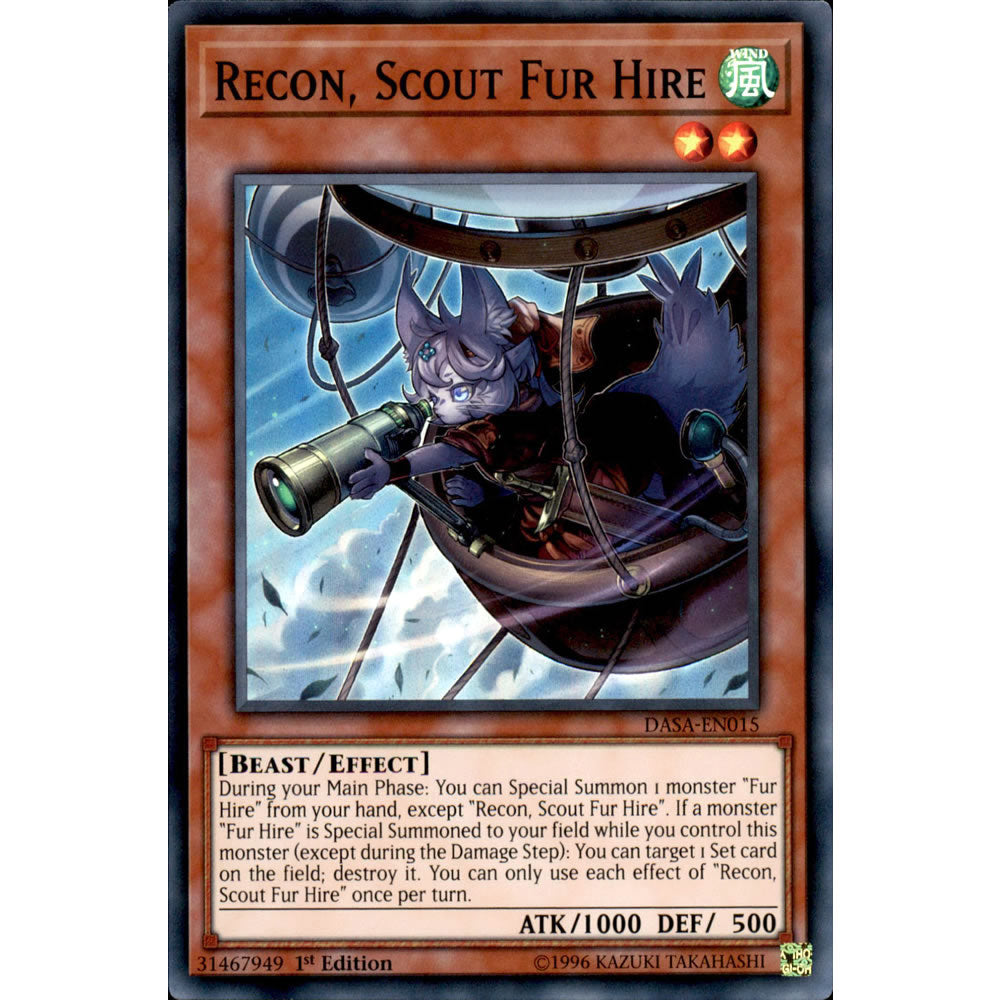 Recon, Scout Fur Hire DASA-EN015 Yu-Gi-Oh! Card from the Dark Saviors Set
