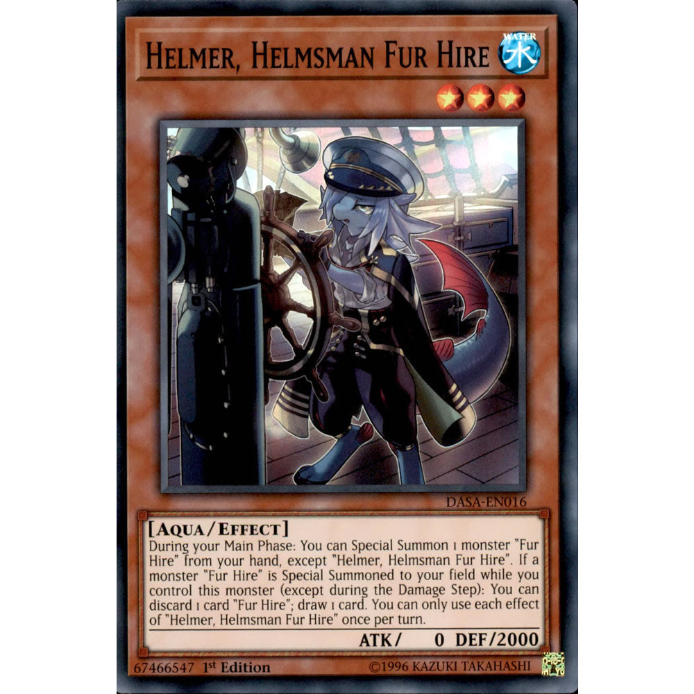 Helmer, Helmsman Fur Hire DASA-EN016 Yu-Gi-Oh! Card from the Dark Saviors Set