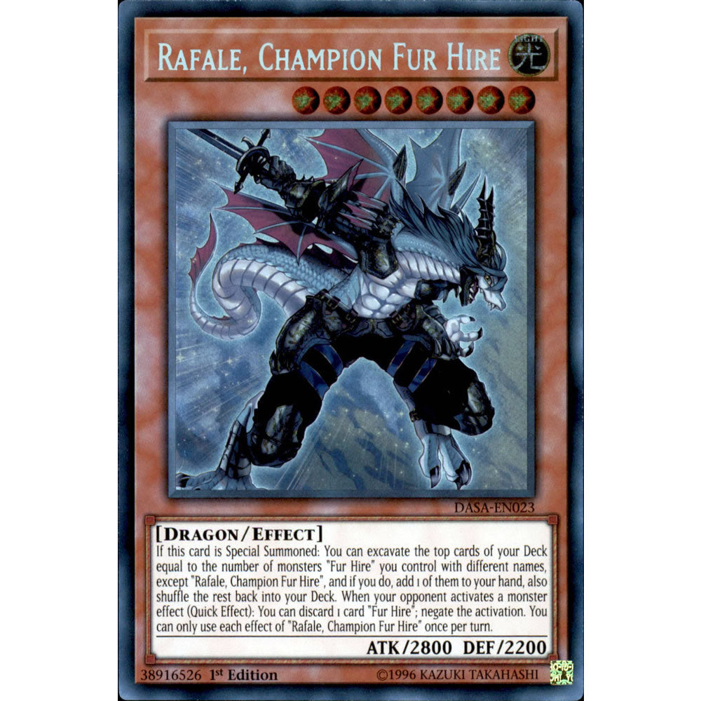 Rafale, Champion Fur Hire DASA-EN023 Yu-Gi-Oh! Card from the Dark Saviors Set