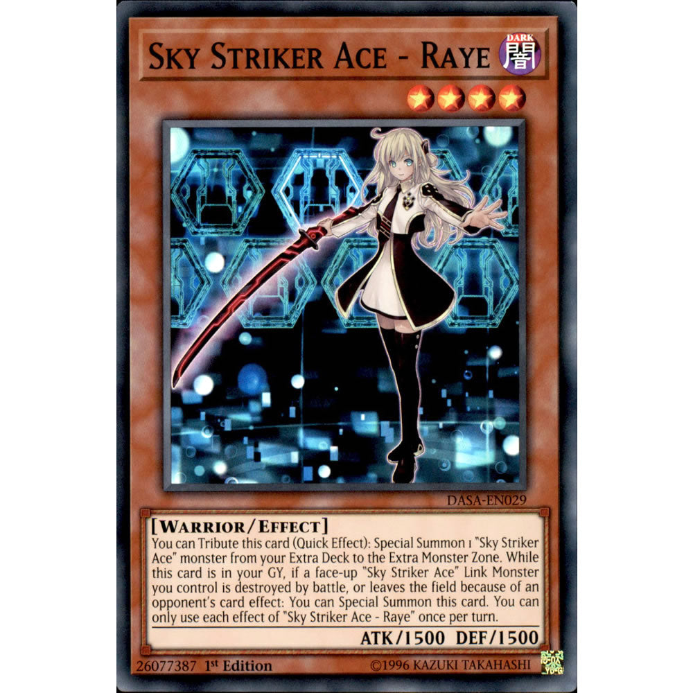 Sky Striker Ace - Raye DASA-EN029 Yu-Gi-Oh! Card from the Dark Saviors Set