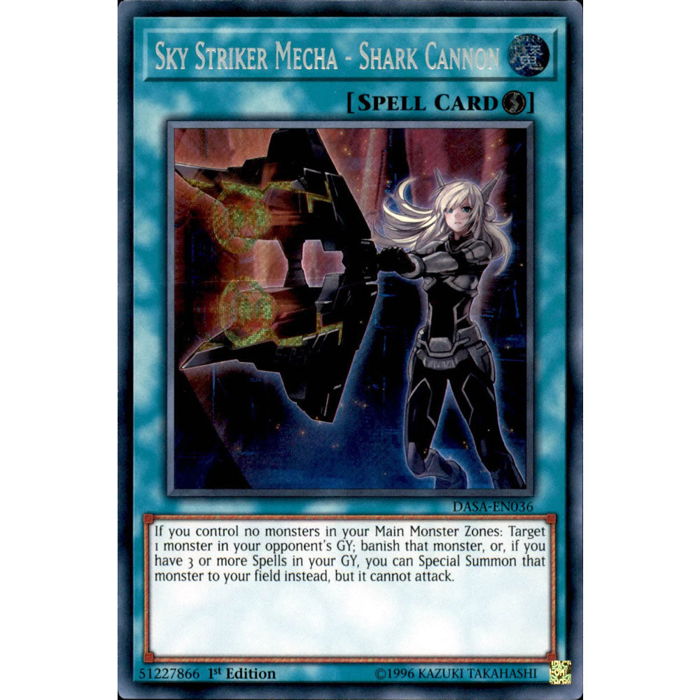 Sky Striker Mecha - Shark Cannon DASA-EN036 Yu-Gi-Oh! Card from the Dark Saviors Set