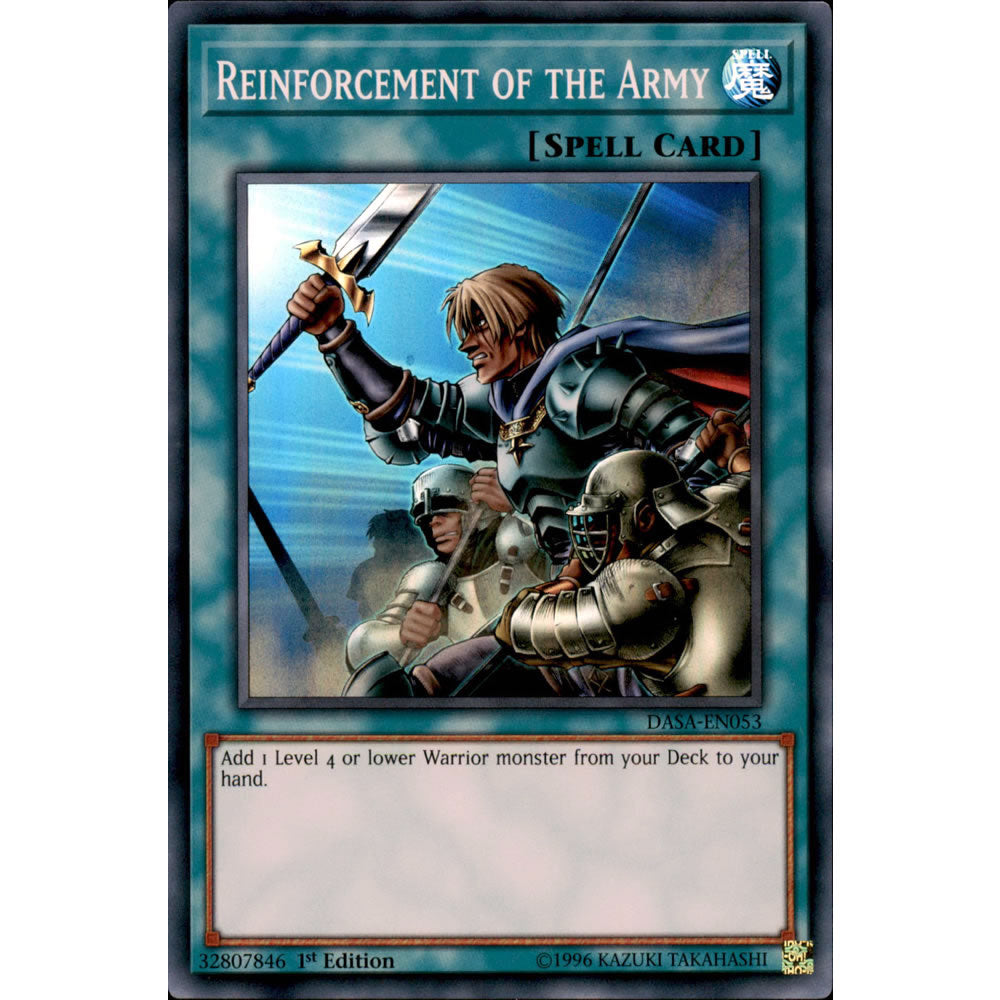 Reinforcement of the Army DASA-EN053 Yu-Gi-Oh! Card from the Dark Saviors Set