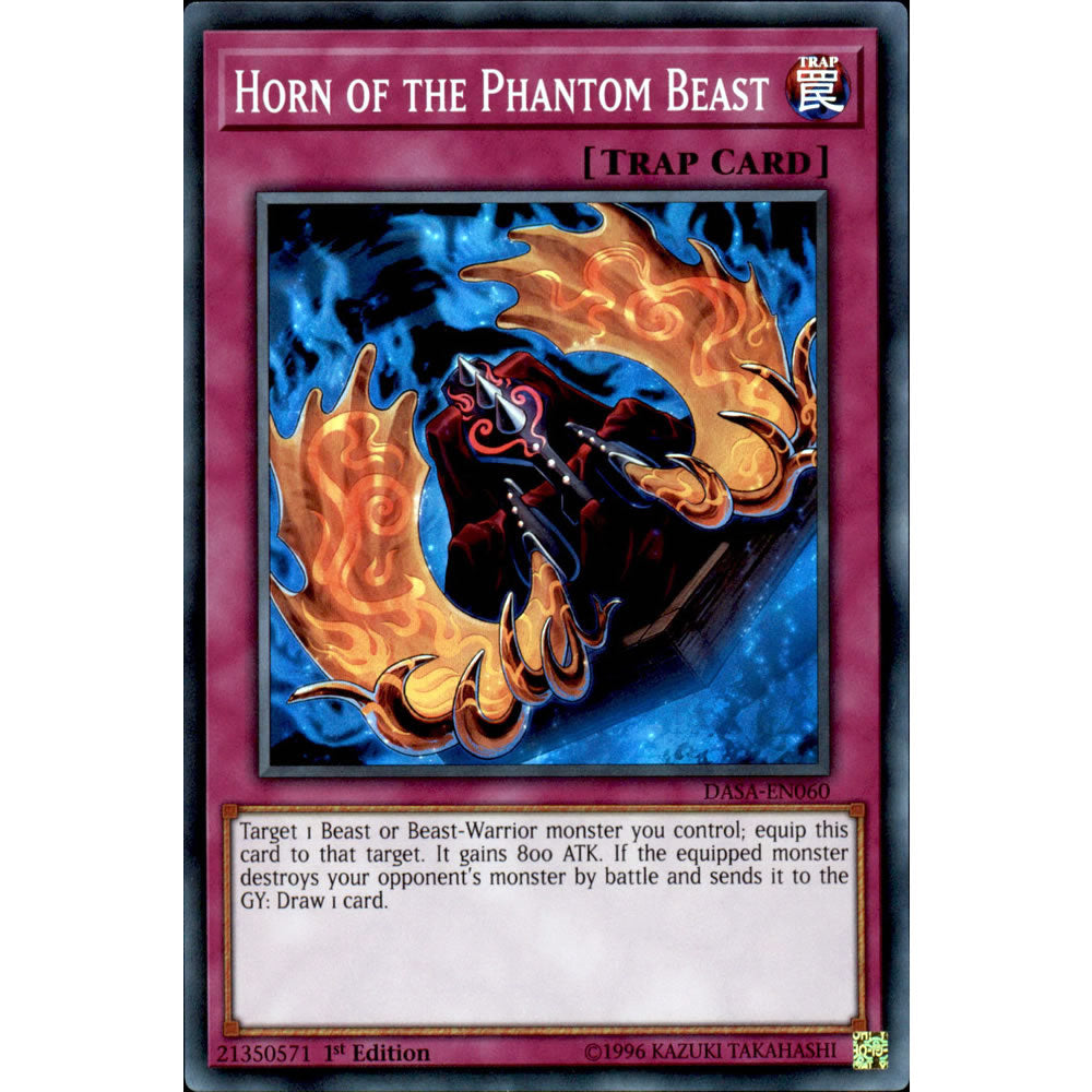 Horn of the Phantom Beast DASA-EN060 Yu-Gi-Oh! Card from the Dark Saviors Set