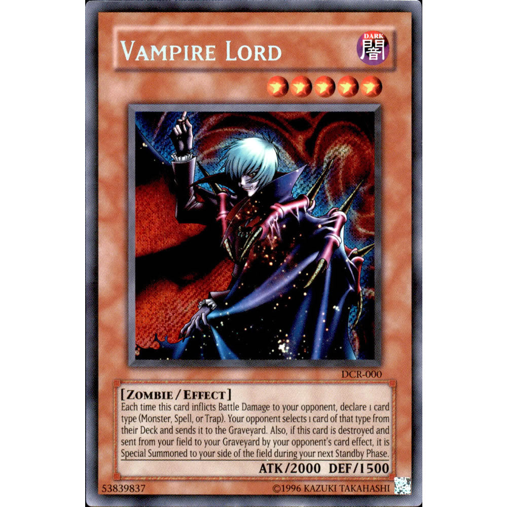 Vampire Lord DCR-000 Yu-Gi-Oh! Card from the Dark Crisis Set