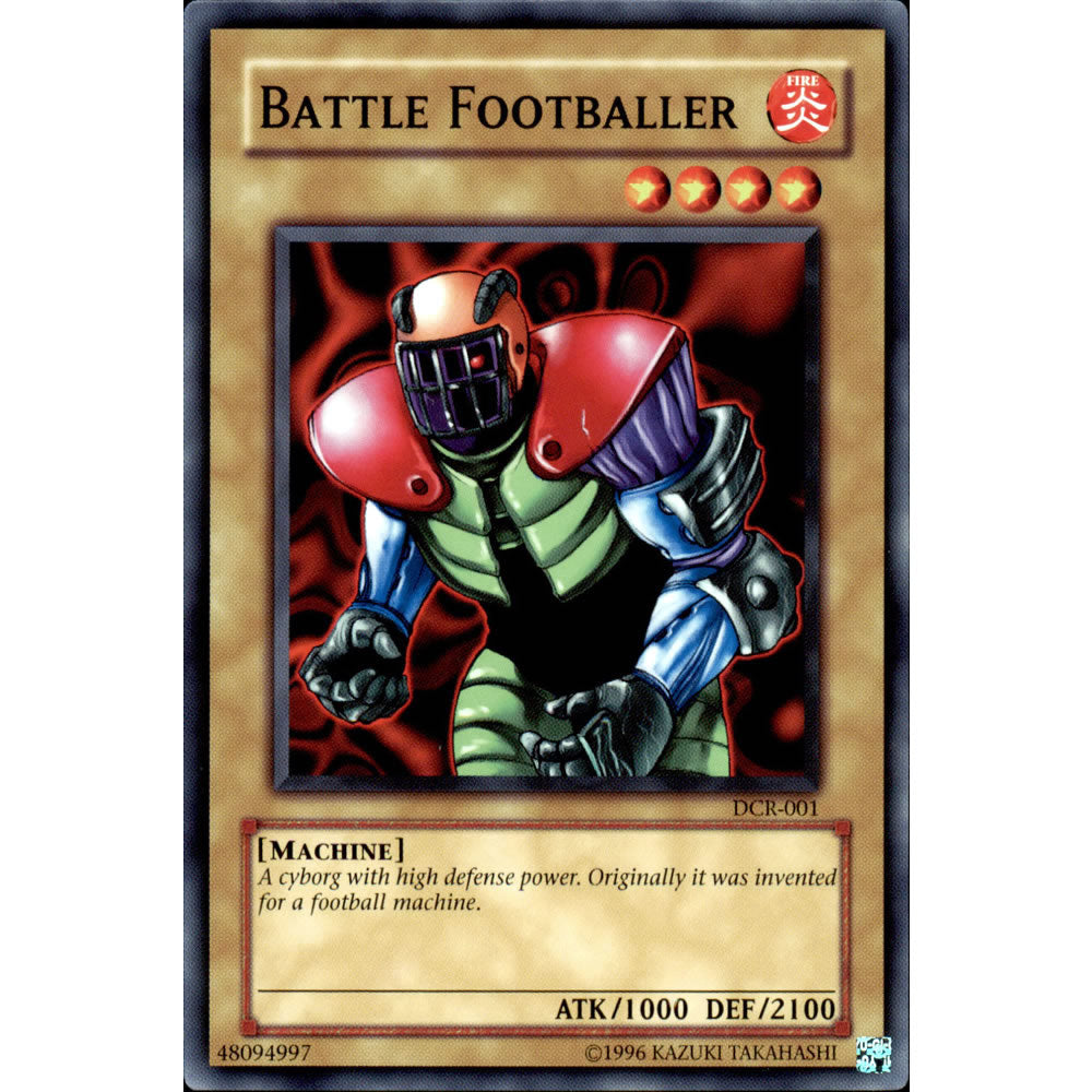 Battle Footballer DCR-001 Yu-Gi-Oh! Card from the Dark Crisis Set