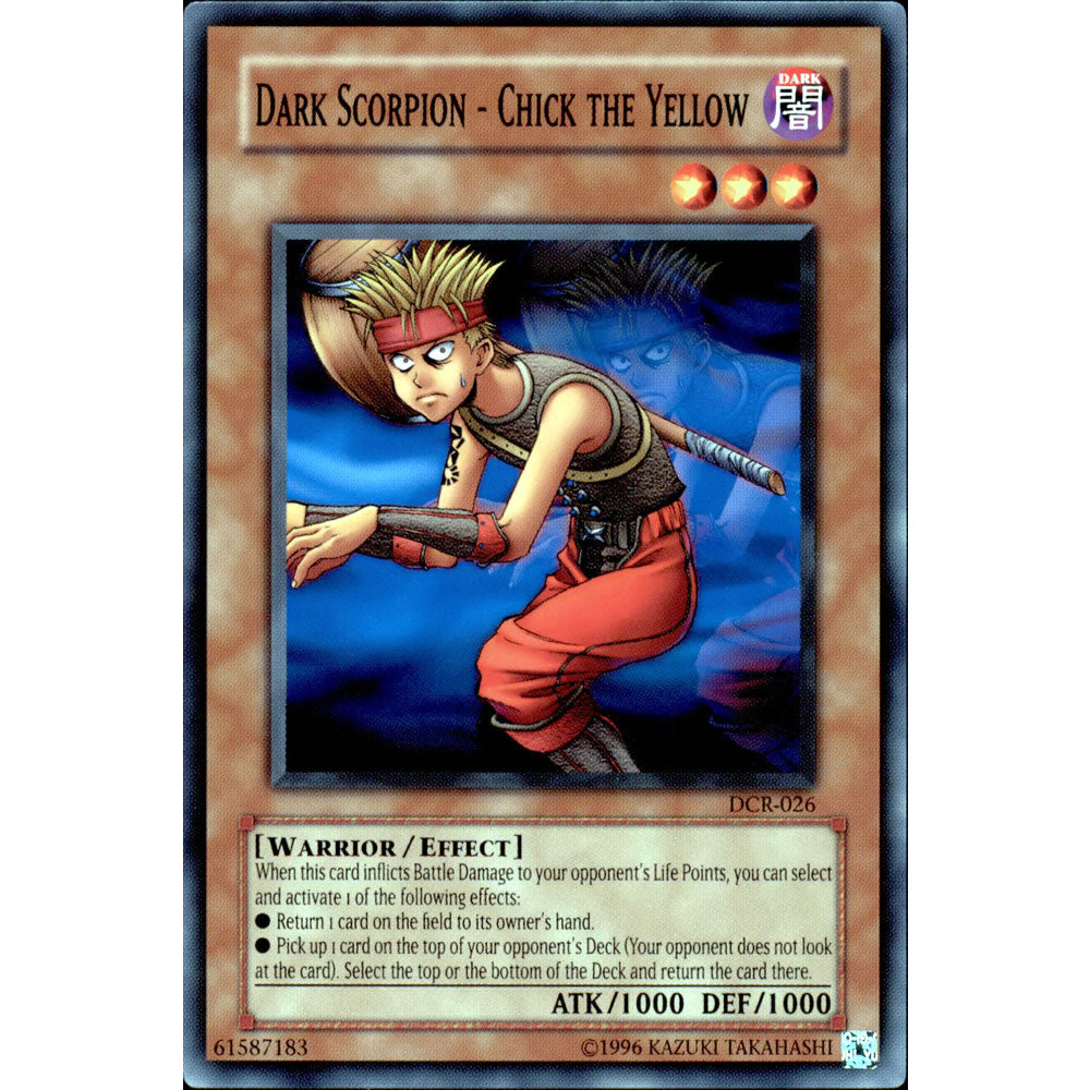 Dark Scorpion - Chick the Yellow DCR-026 Yu-Gi-Oh! Card from the Dark Crisis Set