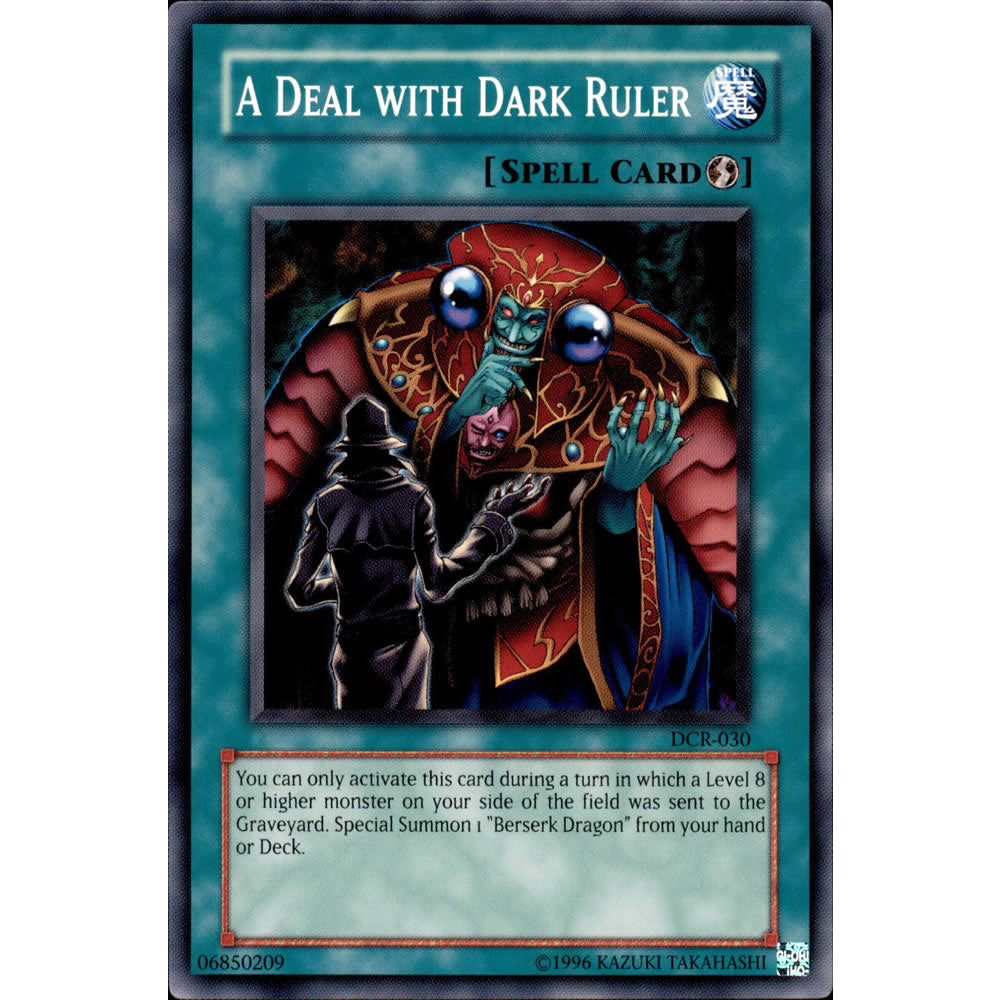 A Deal with Dark Ruler DCR-030 Yu-Gi-Oh! Card from the Dark Crisis Set