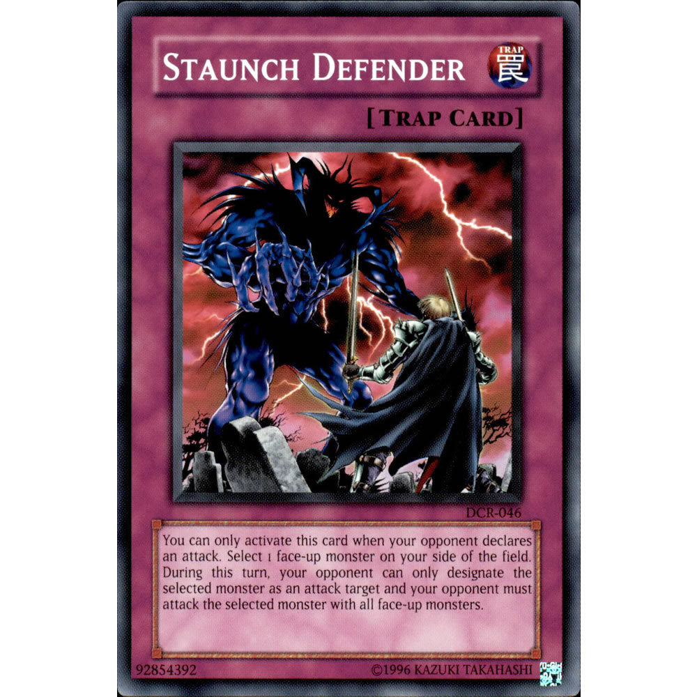 Staunch Defender DCR-046 Yu-Gi-Oh! Card from the Dark Crisis Set