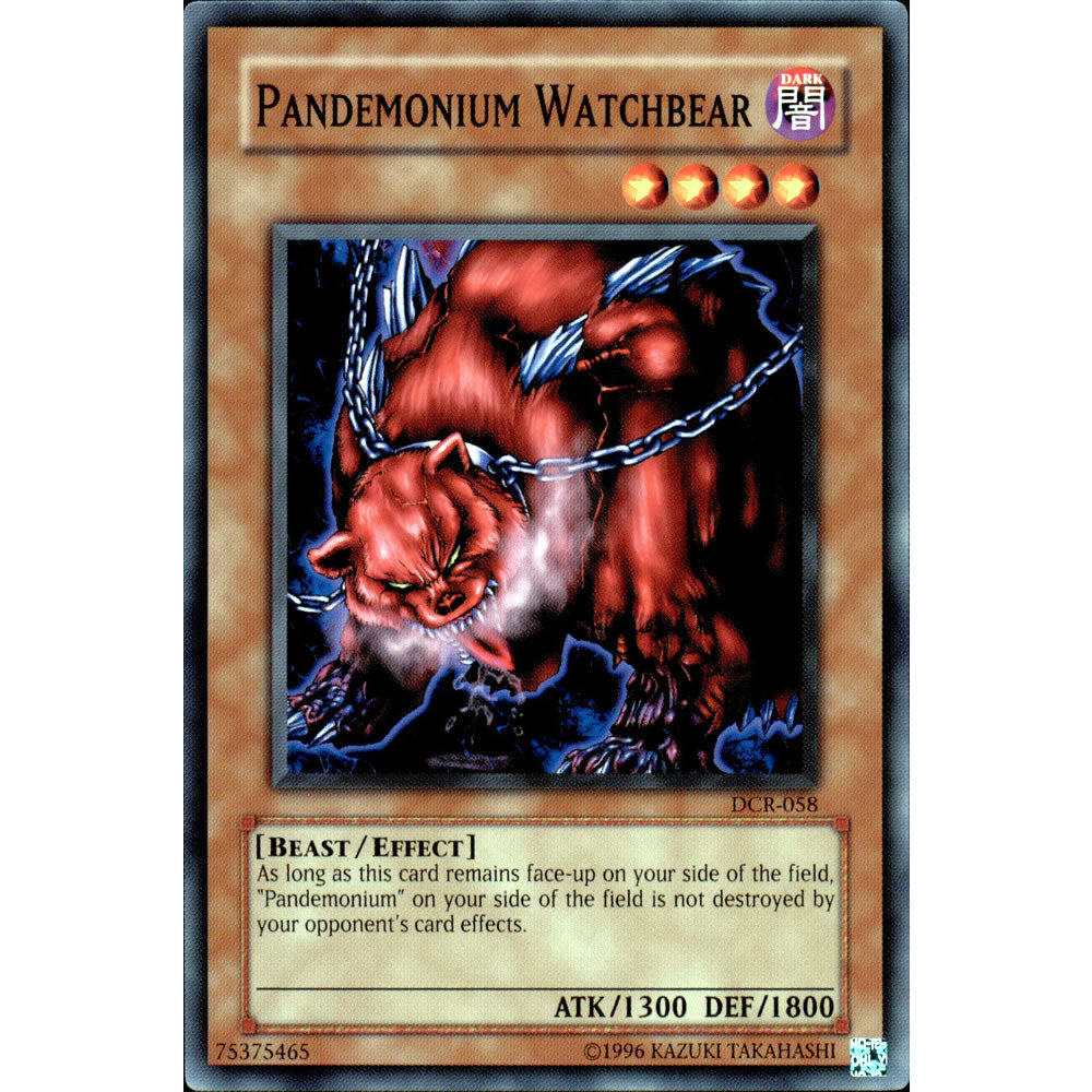 Pandemonium Watchbear DCR-058 Yu-Gi-Oh! Card from the Dark Crisis Set