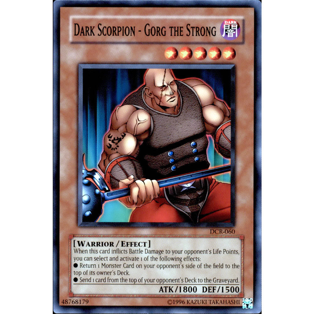 Dark Scorpion - Gorg the Strong DCR-060 Yu-Gi-Oh! Card from the Dark Crisis Set