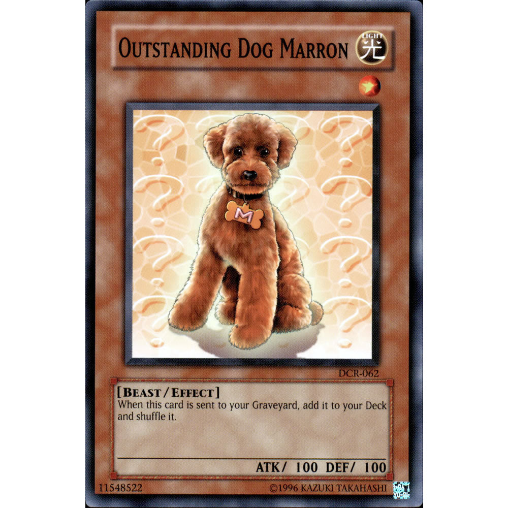 Outstanding Dog Marron DCR-062 Yu-Gi-Oh! Card from the Dark Crisis Set