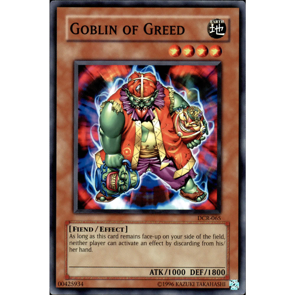 Goblin of Greed DCR-065 Yu-Gi-Oh! Card from the Dark Crisis Set