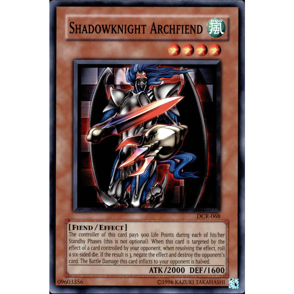 Shadowknight Archfiend DCR-068 Yu-Gi-Oh! Card from the Dark Crisis Set