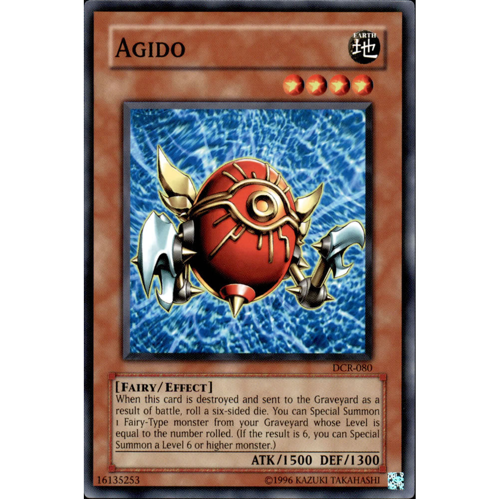 Agido DCR-080 Yu-Gi-Oh! Card from the Dark Crisis Set
