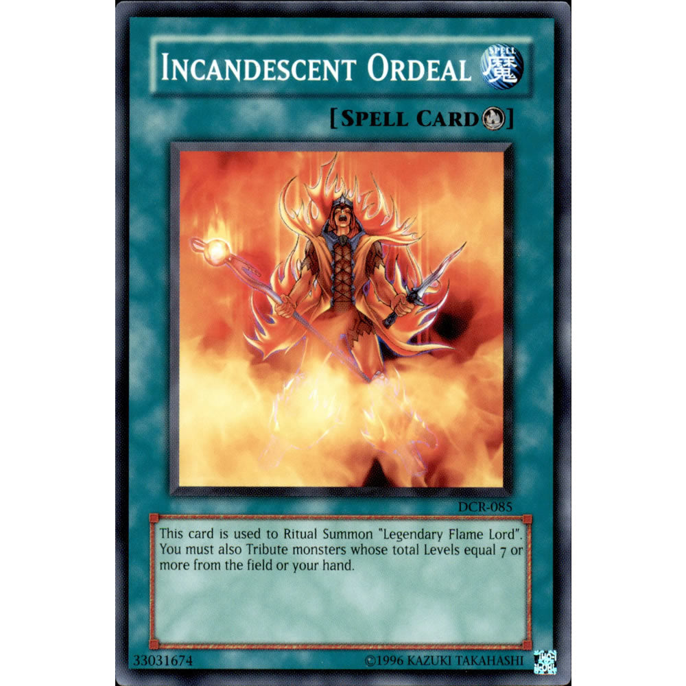 Incandescent Ordeal DCR-085 Yu-Gi-Oh! Card from the Dark Crisis Set
