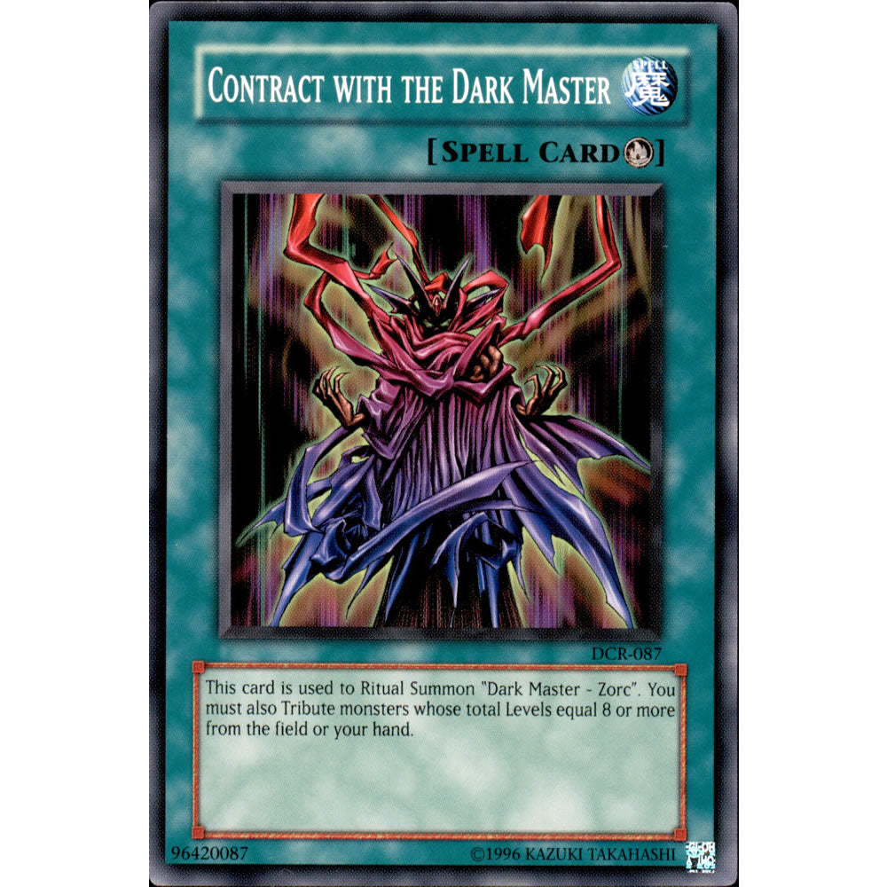 Contract with the Dark Master DCR-087 Yu-Gi-Oh! Card from the Dark Crisis Set