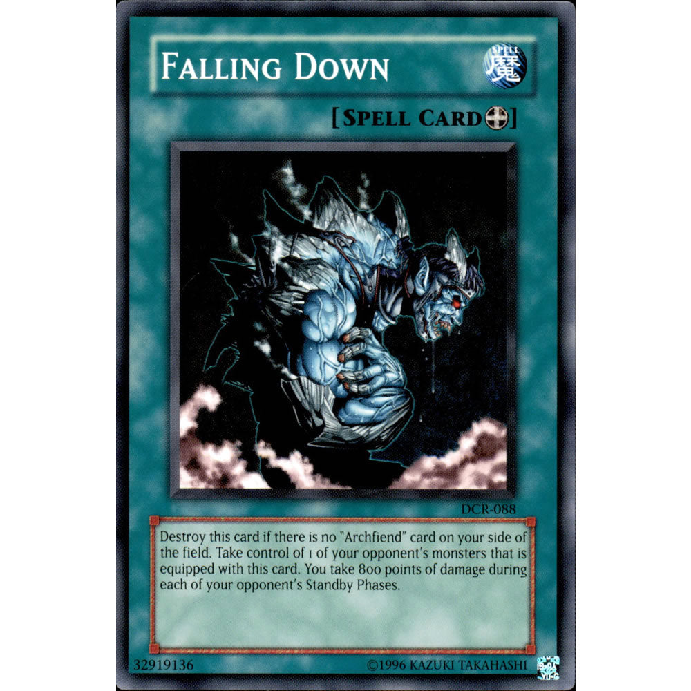 Falling Down DCR-088 Yu-Gi-Oh! Card from the Dark Crisis Set