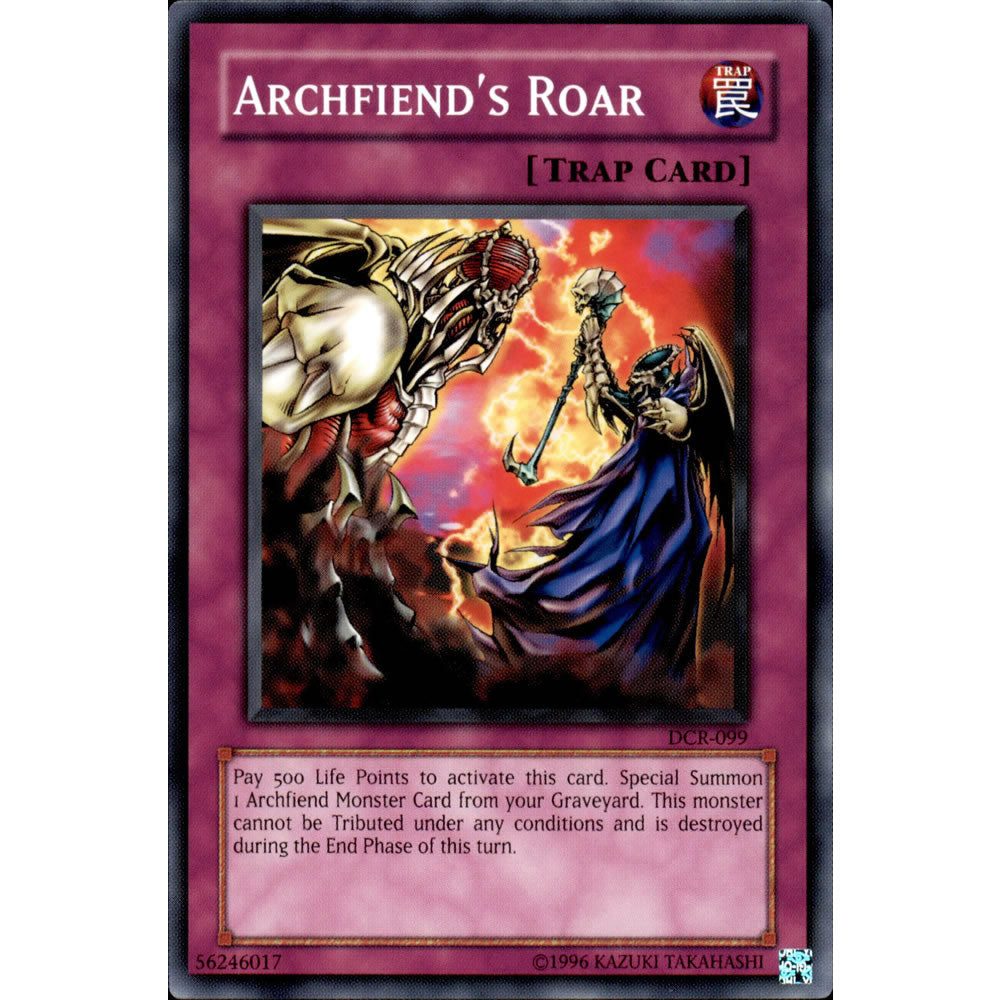 Archfiends Roar DCR-099 Yu-Gi-Oh! Card from the Dark Crisis Set