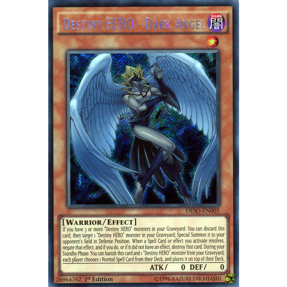 Destiny HERO - Dark Angel DESO-EN005 Yu-Gi-Oh! Card from the Destiny Soldiers Set