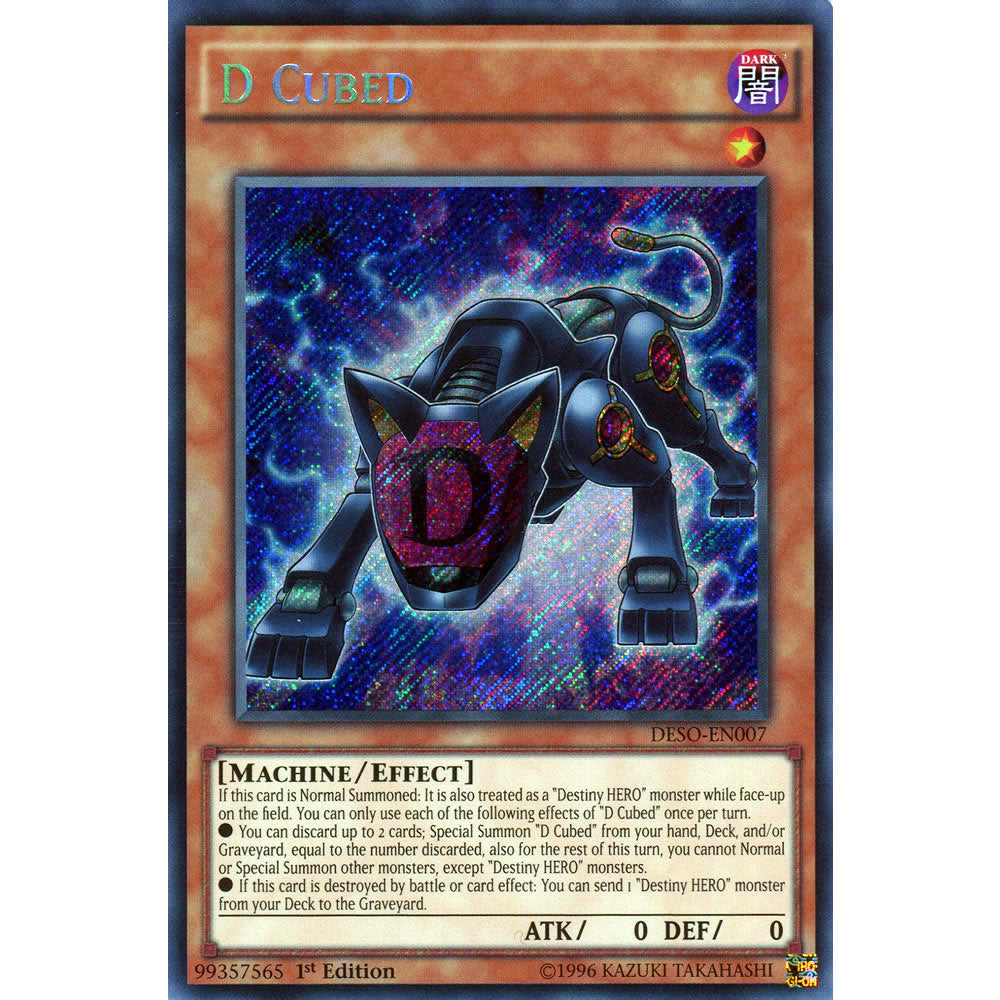 D Cubed DESO-EN007 Yu-Gi-Oh! Card from the Destiny Soldiers Set
