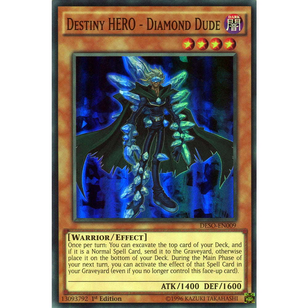 Destiny HERO - Diamond Dude DESO-EN009 Yu-Gi-Oh! Card from the Destiny Soldiers Set