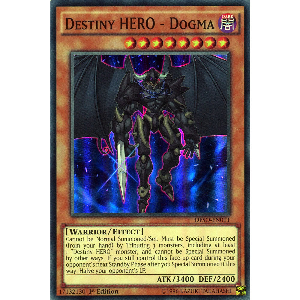Destiny HERO - Dogma DESO-EN011 Yu-Gi-Oh! Card from the Destiny Soldiers Set