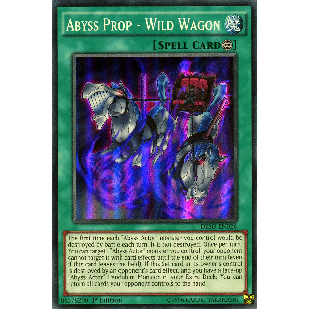 Abyss Prop - Wild Wagon DESO-EN026 Yu-Gi-Oh! Card from the Destiny Soldiers Set