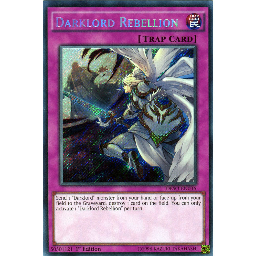 Darklord Rebellion DESO-EN036 Yu-Gi-Oh! Card from the Destiny Soldiers Set
