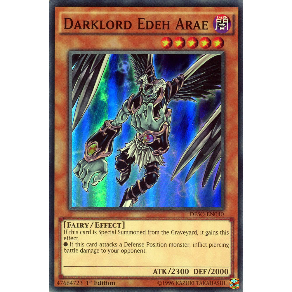 Darklord Edeh Arae DESO-EN040 Yu-Gi-Oh! Card from the Destiny Soldiers Set