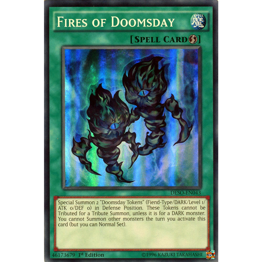 Fires of Doomsday DESO-EN043 Yu-Gi-Oh! Card from the Destiny Soldiers Set