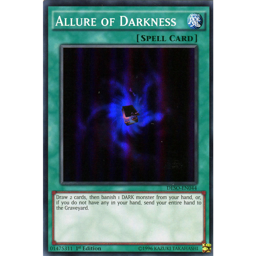 Allure of Darkness DESO-EN044 Yu-Gi-Oh! Card from the Destiny Soldiers Set