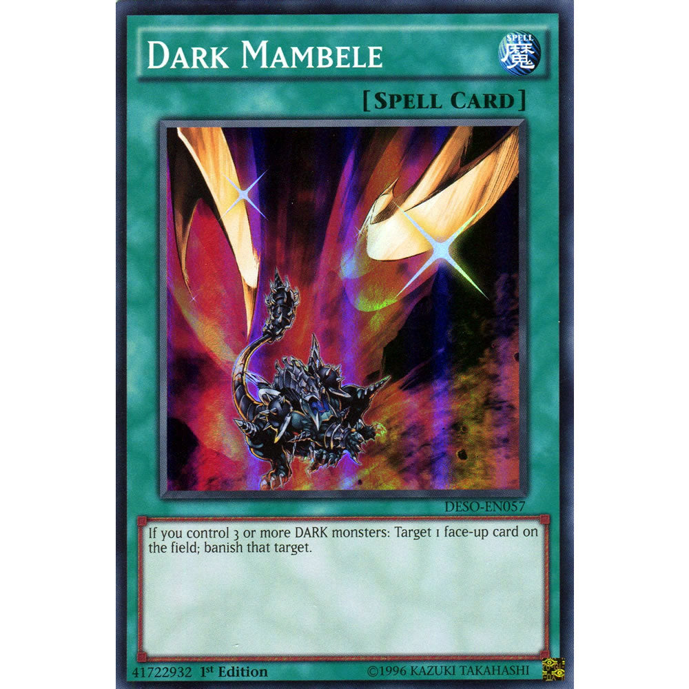 Dark Mambele DESO-EN057 Yu-Gi-Oh! Card from the Destiny Soldiers Set