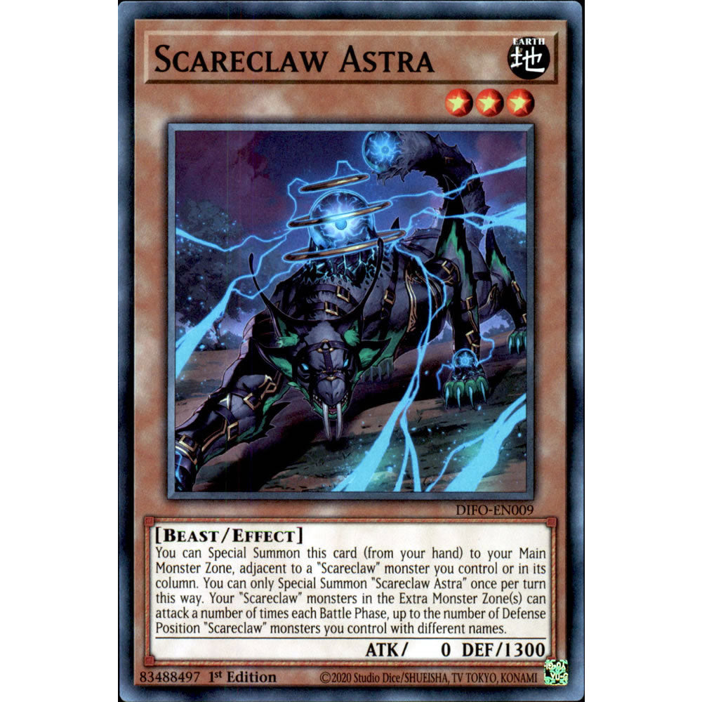 Scareclaw Astra DIFO-EN009 Yu-Gi-Oh! Card from the Dimension Force Set