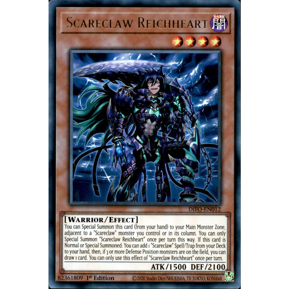Scareclaw Reichheart DIFO-EN012 Yu-Gi-Oh! Card from the Dimension Force Set