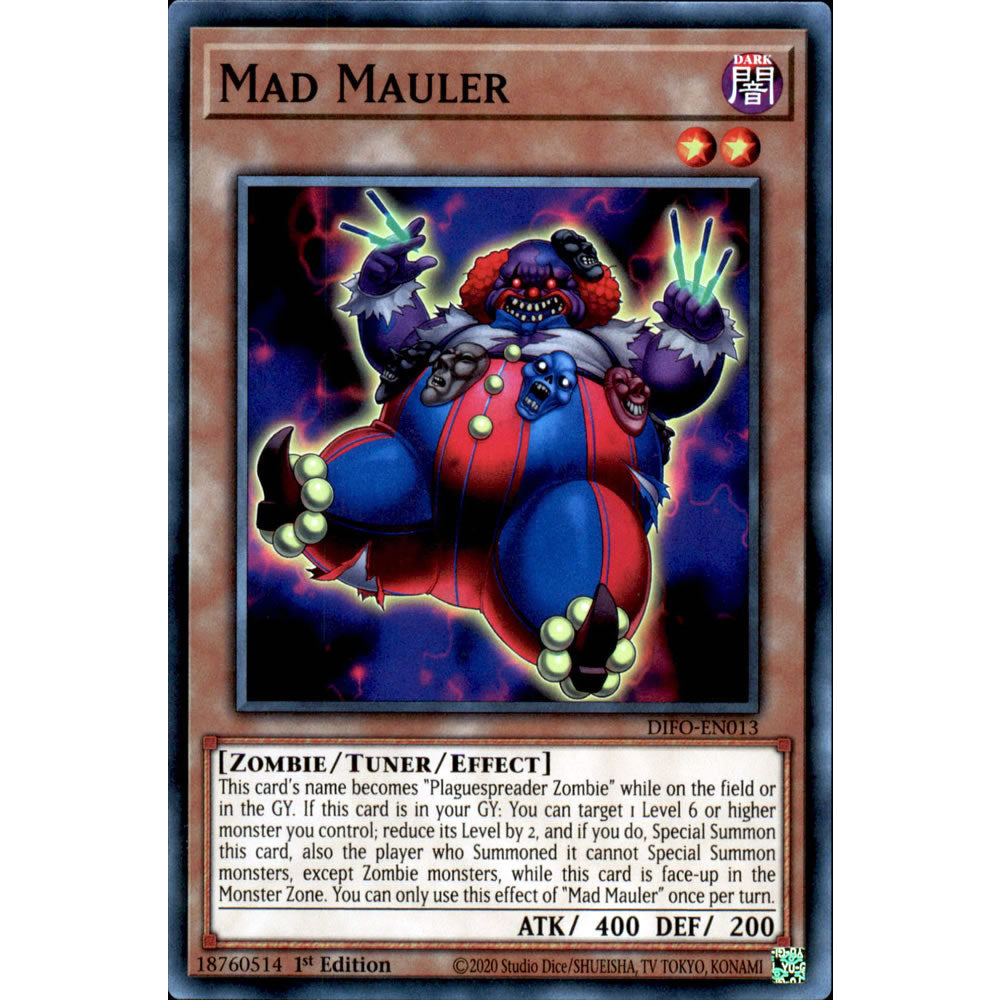 Mad Mauler DIFO-EN013 Yu-Gi-Oh! Card from the Dimension Force Set
