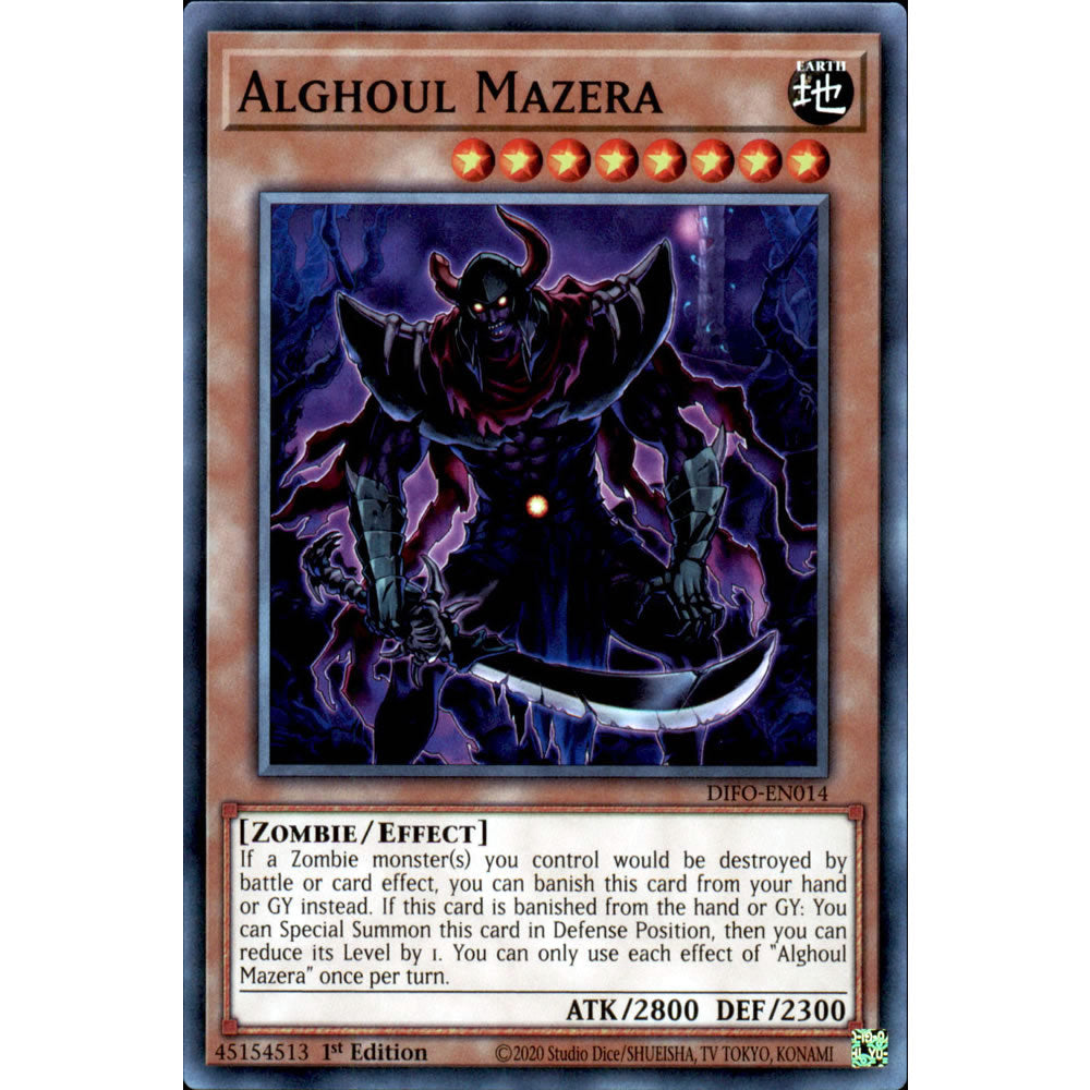 Alghoul Mazera DIFO-EN014 Yu-Gi-Oh! Card from the Dimension Force Set