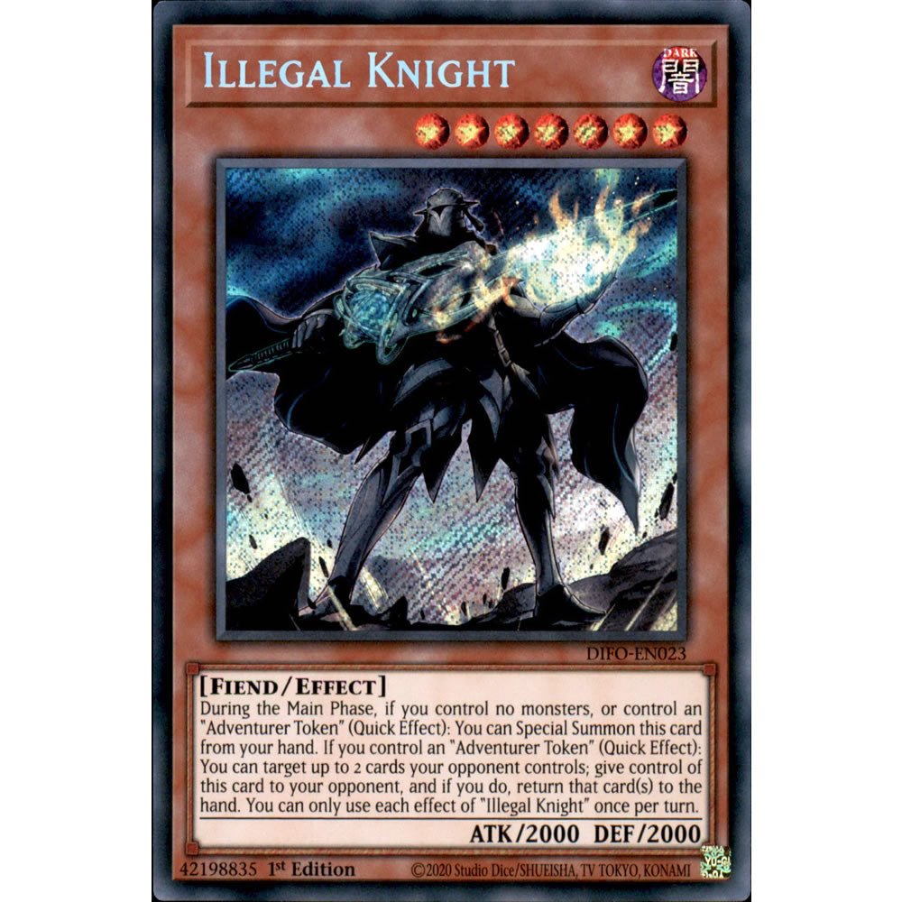 Illegal Knight DIFO-EN023 Yu-Gi-Oh! Card from the Dimension Force Set
