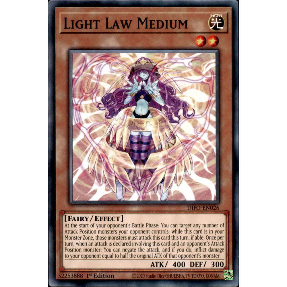Light Law Medium DIFO-EN026 Yu-Gi-Oh! Card from the Dimension Force Set